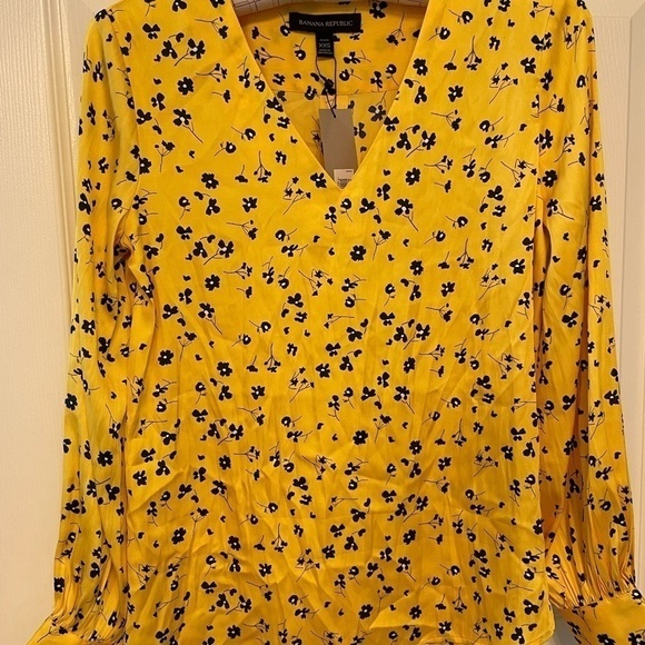 Banana Republic Tops - New - BR golden floral prints